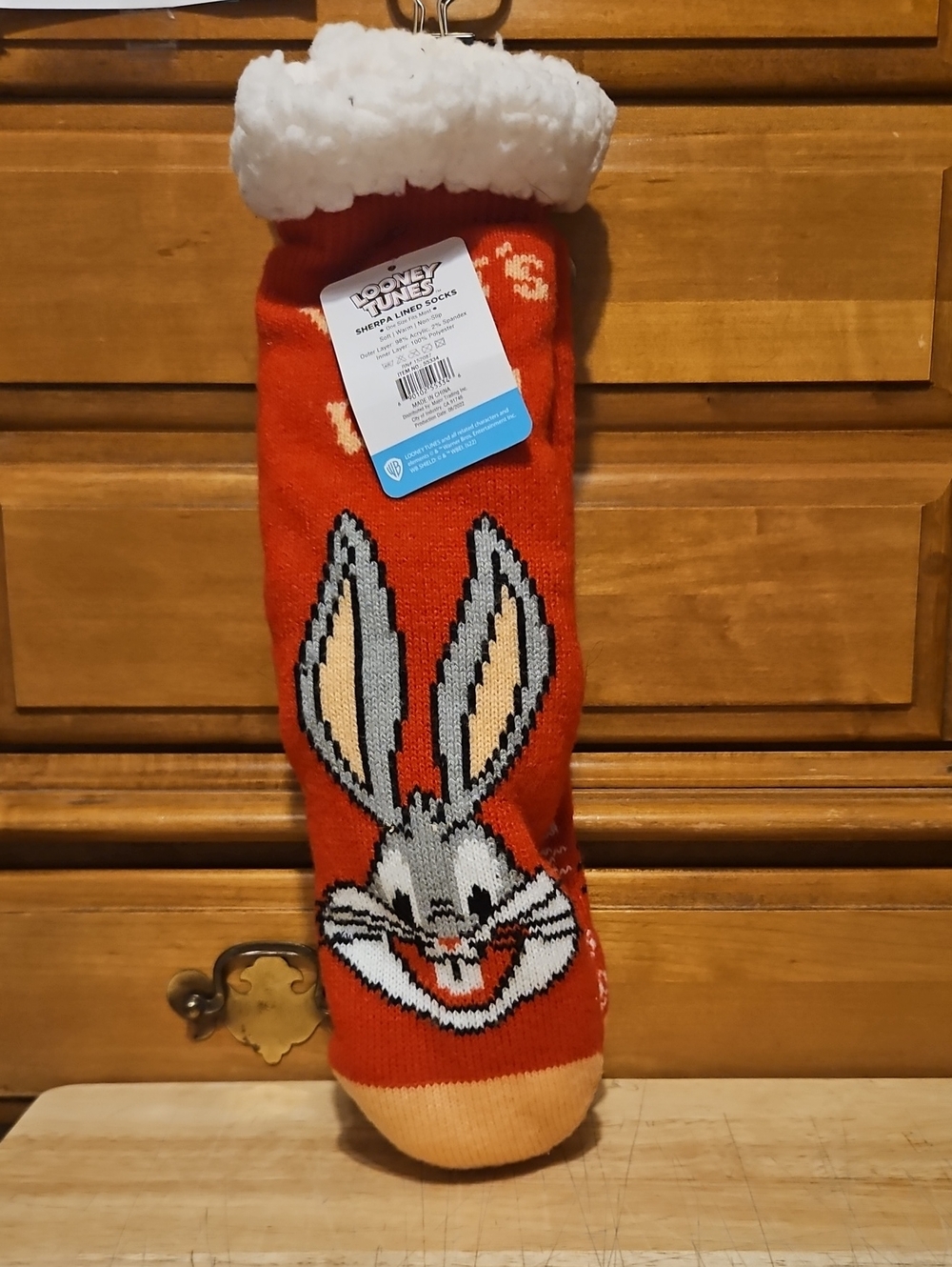 Warner Bros. Red Bugs Bunny Sherpa-Lined Casual Socks